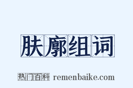 肤廓组词是什么意思的图片